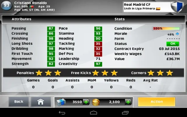 Champ Man 15 android App screenshot 1